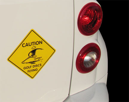 large caution sticker